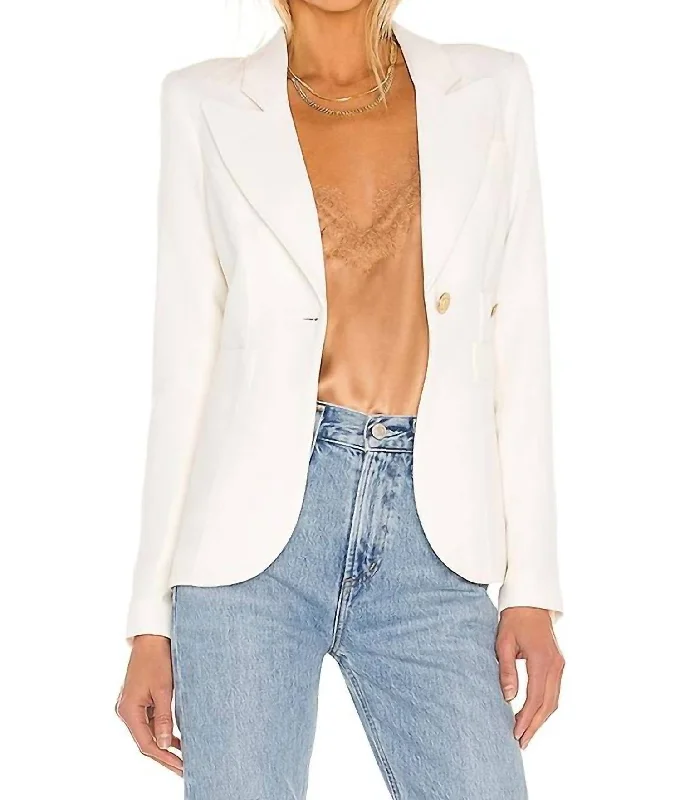 Classic Duchess Blazer In Ivory