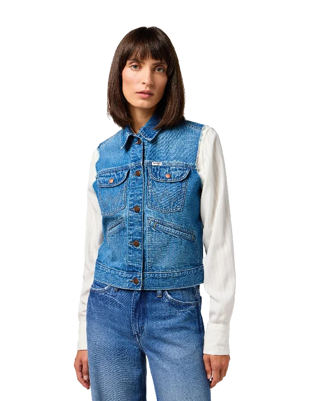 Shrunken Denim Jacket in Leaving Town