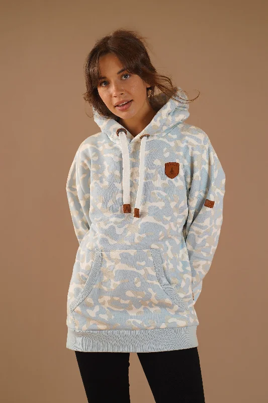 Billie Print Sky Blue Camo Hoodie