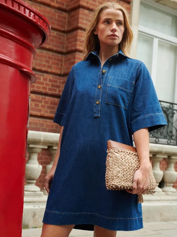 Denim Collared Dress